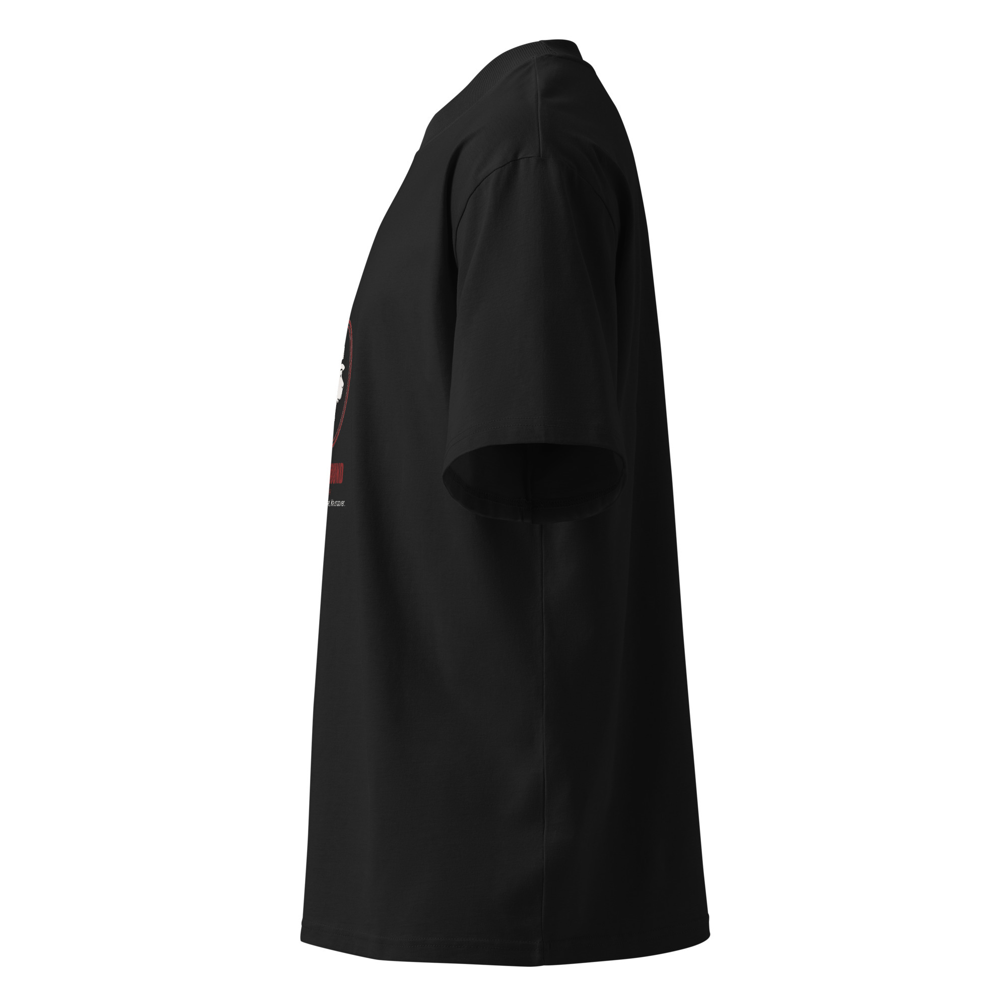 Unisex organic oversized high neck t-shirt - Image 3