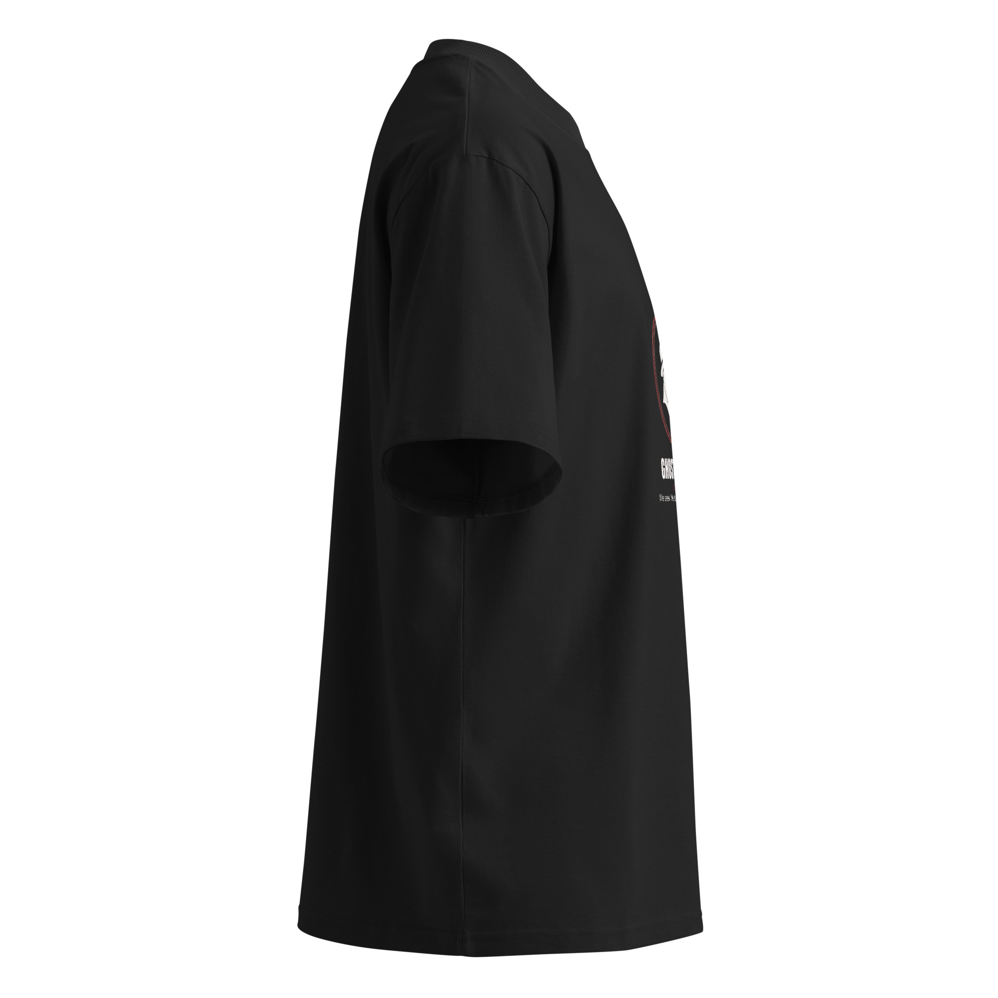 Unisex organic oversized high neck t-shirt - Image 4